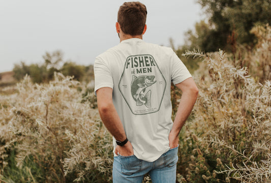 Fisher of Men Christian T-Shirt | Christian Tshirts | Christian Shirts for Men | Jesus Shirt | Fishing Shirt | Fisherman Shirt