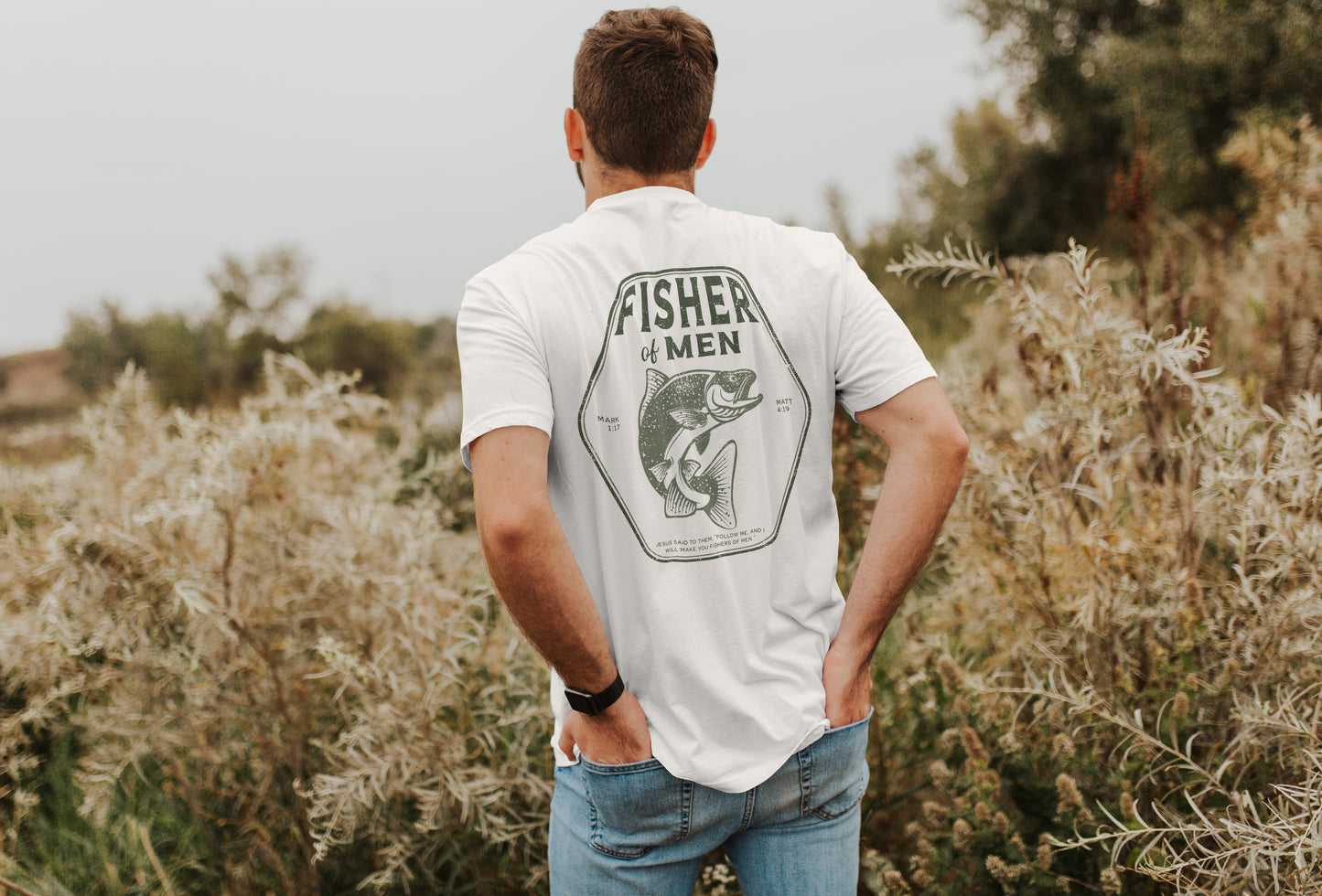 Fisher of Men Christian Shirt | Christian Apparel | Christian Shirt for Men | Christian Tshirt | Fishing Shirt | Fisherman Shirt