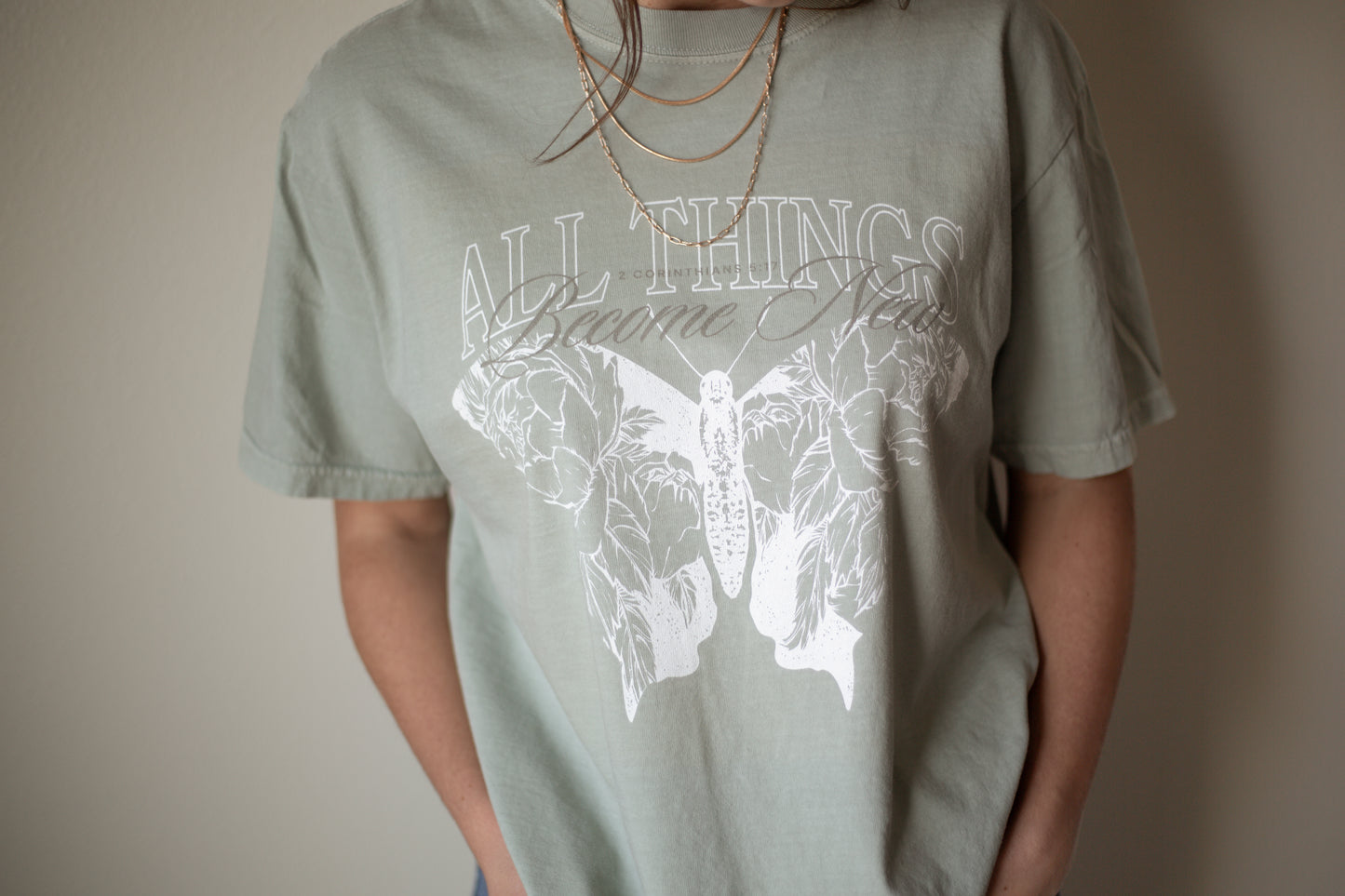 Floral Christian Shirt | Christian Apparel | Bible Verse Shirt | Christian Tshirt | Worship Shirt | Christian Shirts | Butterfly Shirt