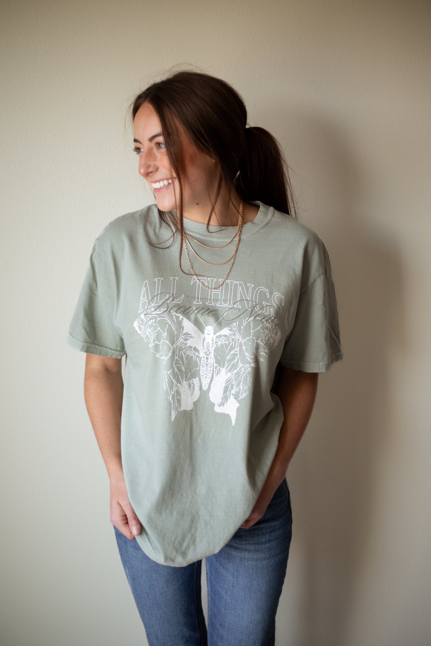 Floral Christian Shirt | Christian Apparel | Bible Verse Shirt | Christian Tshirt | Worship Shirt | Christian Shirts | Butterfly Shirt
