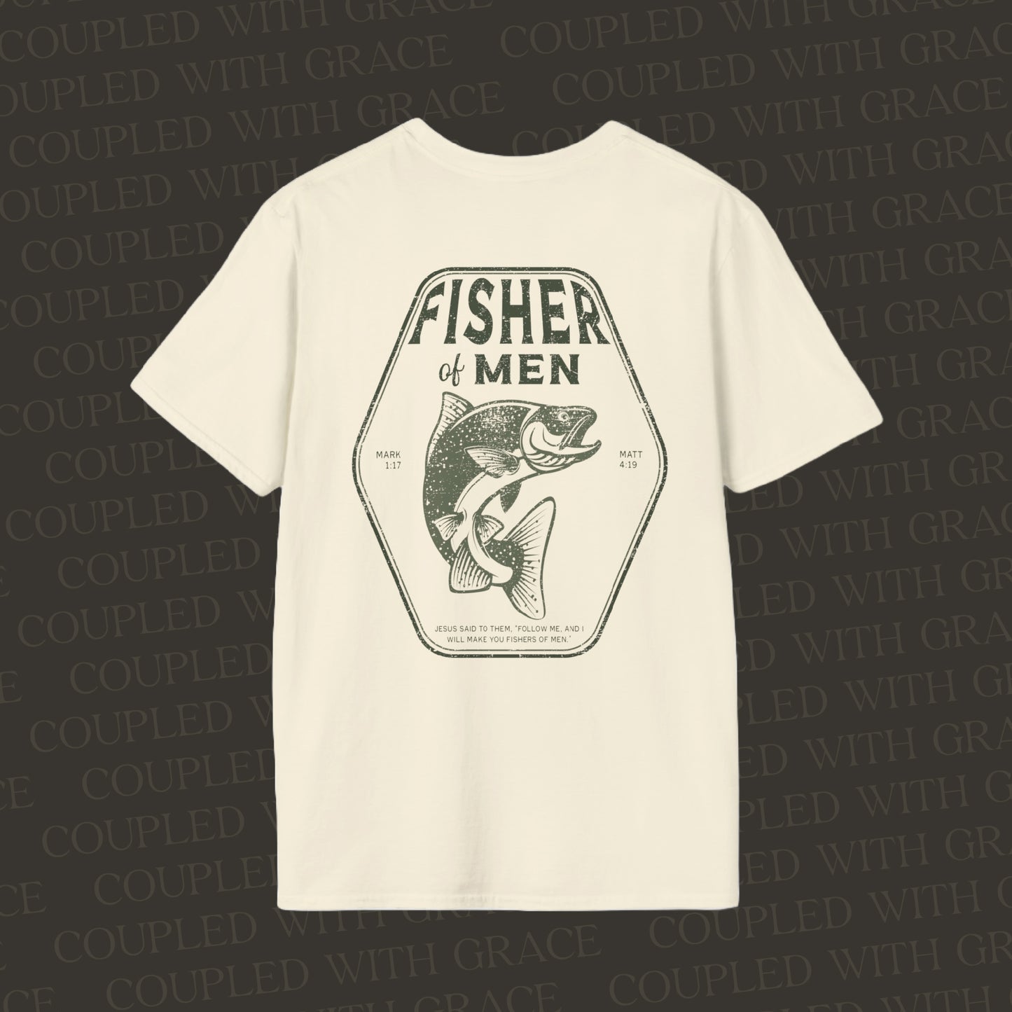 Fisher of Men Christian T-Shirt | Christian Tshirts | Christian Shirts for Men | Jesus Shirt | Fishing Shirt | Fisherman Shirt