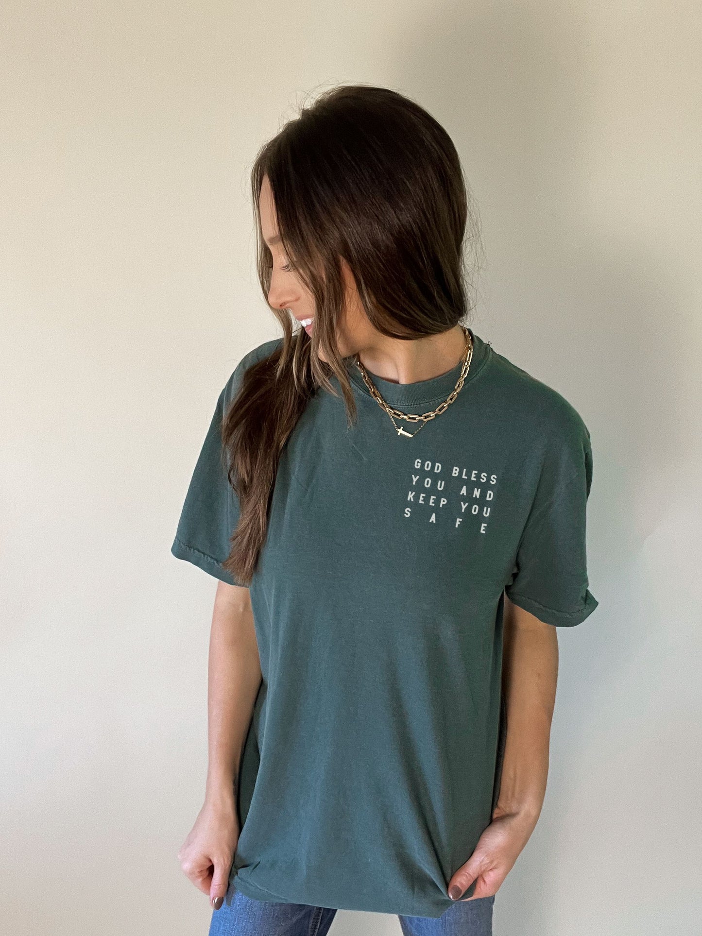 God Bless You and Keep You Safe Christian Shirt | Christian Apparel | Bible Verse Shirt | Jesus Shirt | Christian Tshirt | Worship Shirt | Christian Shirts